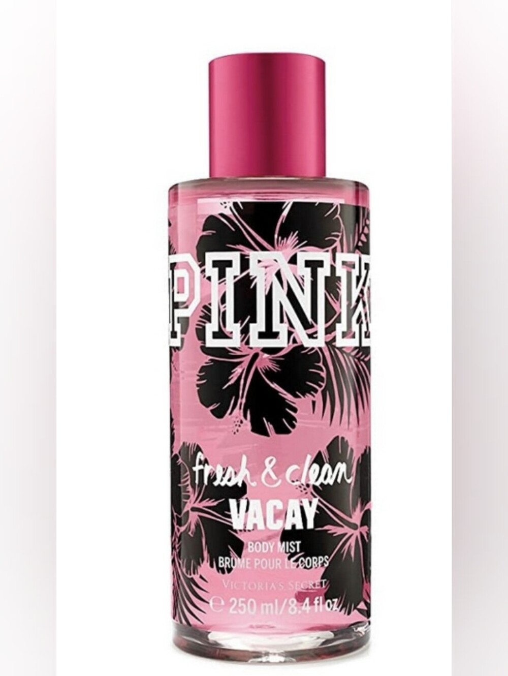 PINK Victoria's Secret Pink & Black Vacay Fresh & Clean Body Mist